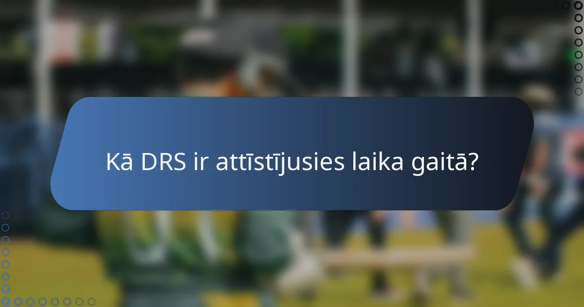 Kā DRS ir attīstījusies laika gaitā?